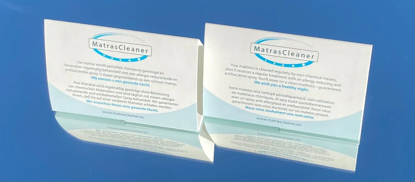 Informatiekaart over MatrasCleaner service